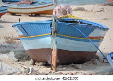 Fishing boat on a shore