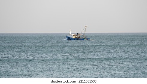 Fishing Boat In The Open Sea