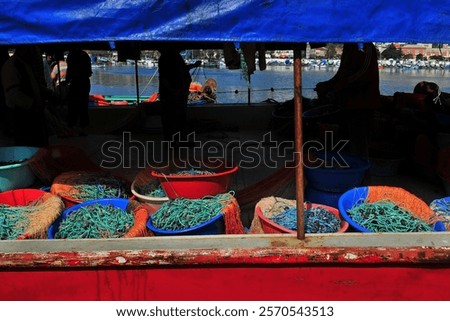 Similar – Image, Stock Photo Light net Tent of lights