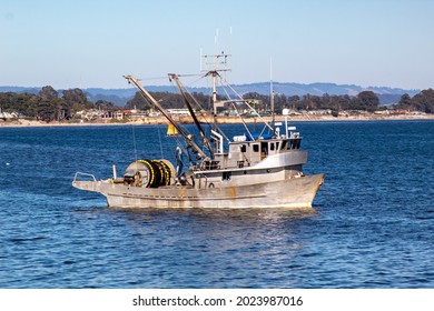 A Fishing Boat In Santa Cruz Bay