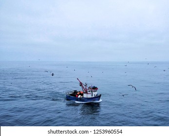 fishing boat at sea