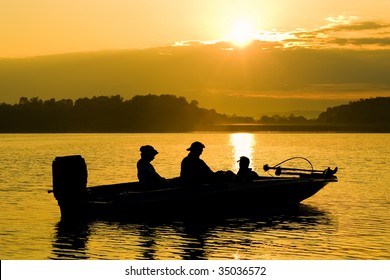 Fishing Boat at Sunrise - Powered by Shutterstock