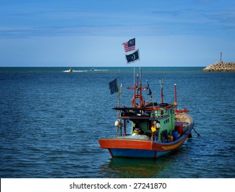 Fishing Boat At Terengganu, Malaysia