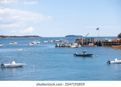 Fishing boats anchored in the harbor - Powered by Shutterstock