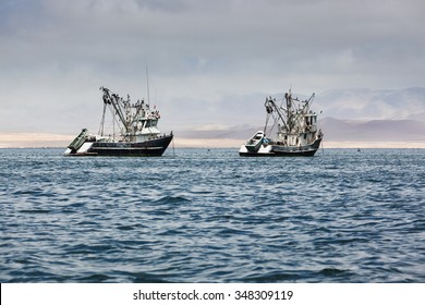 Fishing Boats In The Bay Of The Pacific Ocean