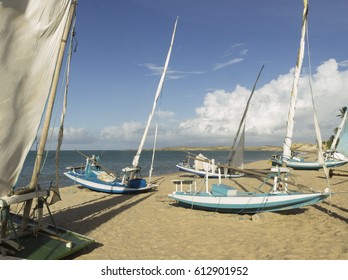 Fishing Boats - Beach, Natal, Brazil