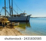 Fishing Boats at The Bluffton Oyster Boat Landing, Bluffton, South Carolina, USA