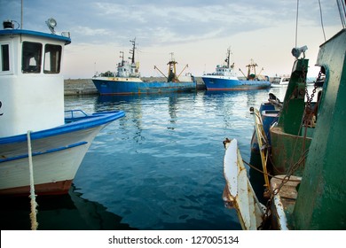 Fishing Boats In Harbour