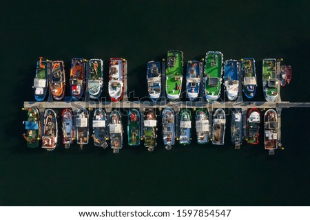 Image, Stock Photo Aerial View Of Luxury Yachts And Boats In Port At The Black Sea