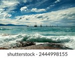 Fishing boats at the Tasmanian Coast, Australia