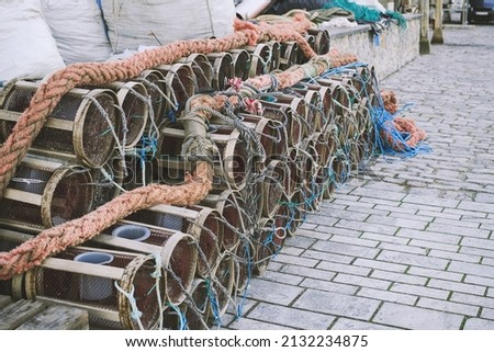 Fishing devises, group of seine baskets.