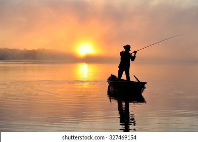 Fishing early in the morning