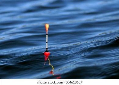 fishing float on the water