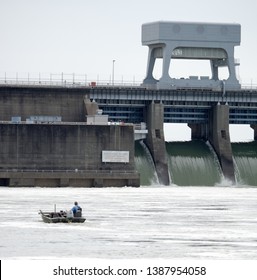 Fishing In Front Of Kentucky Dam