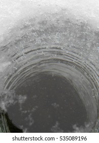 Fishing Hole In Ice Texture