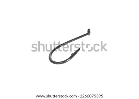 fishing hook isolated from the background