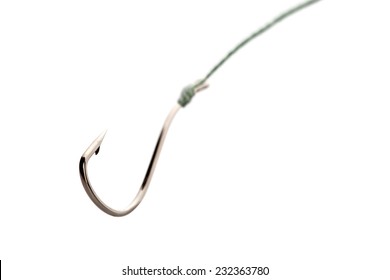 Fishing Hook On White Background