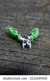 Fishing Hook Pliers With Green Handles