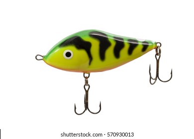 Fishing Lure Isolated On White Background.