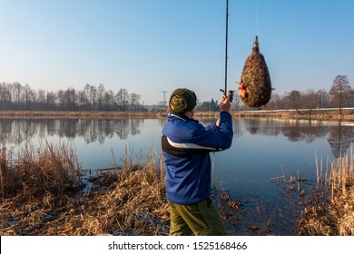 Fishing Method Feeder. Groundbait Basket.