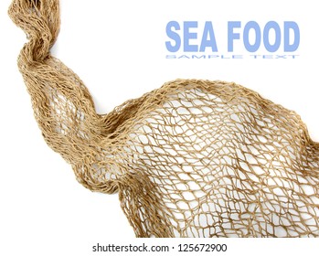 Fishing net and easy removable text.