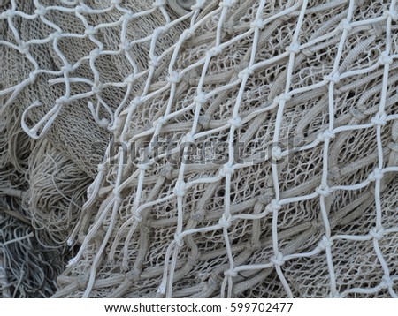 fishing net in the harbor