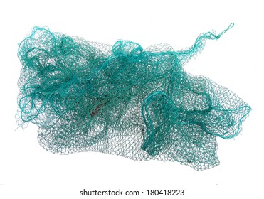 Fishing Net Isolated On A White Background. 