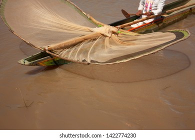 Fishing Net For Main Activity In Lake Pátzcuaro Mexico