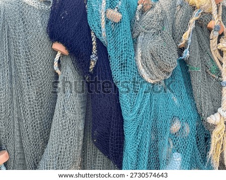 Fishing nets drying on the sun