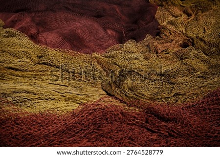 Fishing nets drying in the port