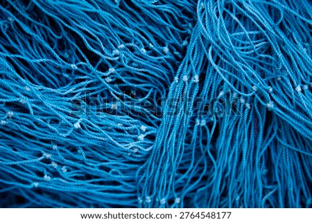 Fishing nets drying in port