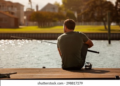 Fishing Off A Dock