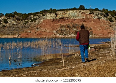 Fishing On Lake McKinsey, Texas