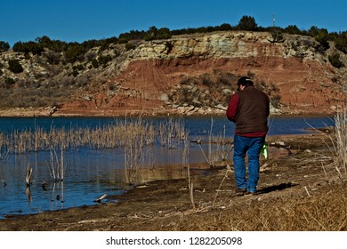 Fishing On Lake McKinsey, Texas