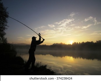 
Fishing On  Pond.