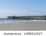 A fishing pier at the Atlantic Ocean.