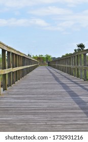 Fishing Pier Boardwalk On Lake Tohopekaliga