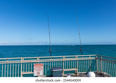 Fishing Pier In Miami, Florida 