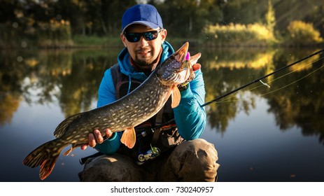 Fishing. Pike Trophy.