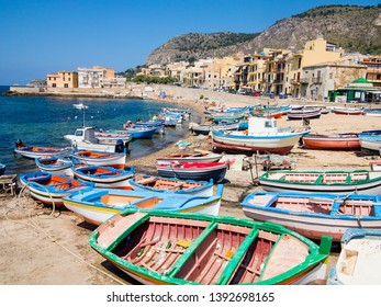 Fishing Port In Bagheria, Sicily, Italy