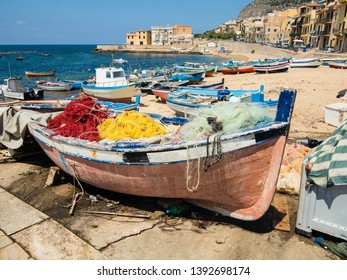 Fishing Port In Bagheria, Sicily, Italy