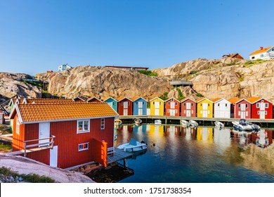 Fishing port in Smogen, Sweden