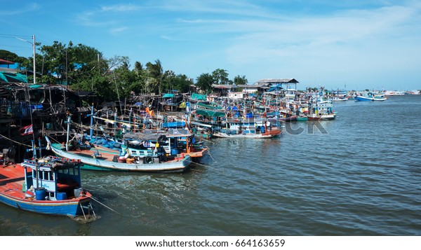 Fishing Port Thailand Southeast Asia Stock Photo 664163659 | Shutterstock