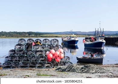 Fishing Pots Net Baskets For Lobster Shellfish And Fish Creels At Loch Fyne
