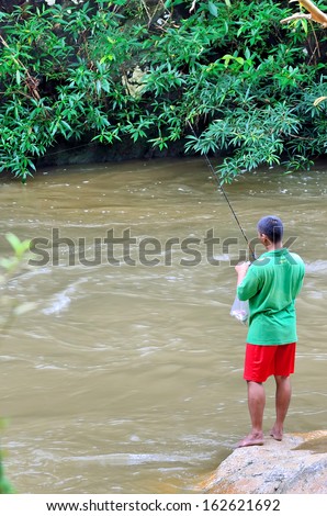 Fishing at the river