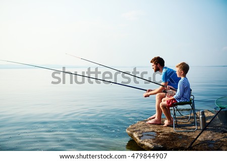 Fishing in river