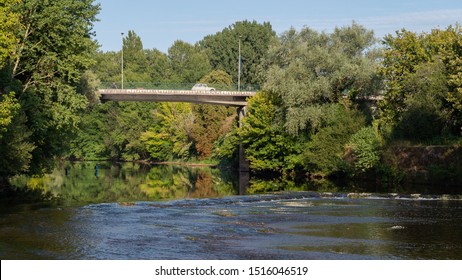 Fishing In The Vézère River Near The Montignac Town