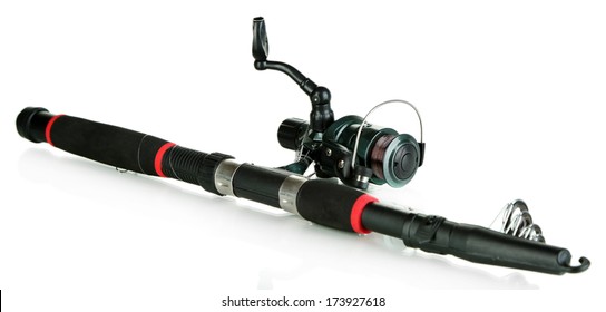 Fishing Rod Isolated On White