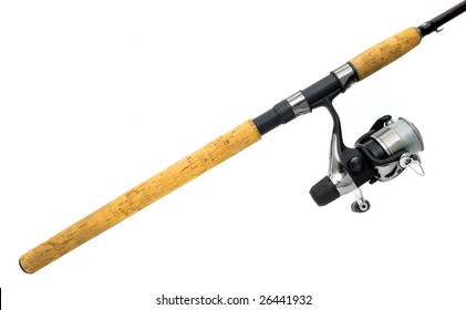 Fishing Rod Isolated On White.