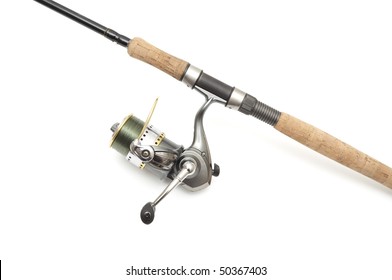 Fishing Rod Isolated On White.